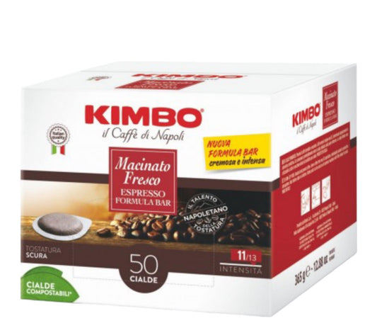 Kimbo caffè espresso macinato fresco pacco da 50 cialde