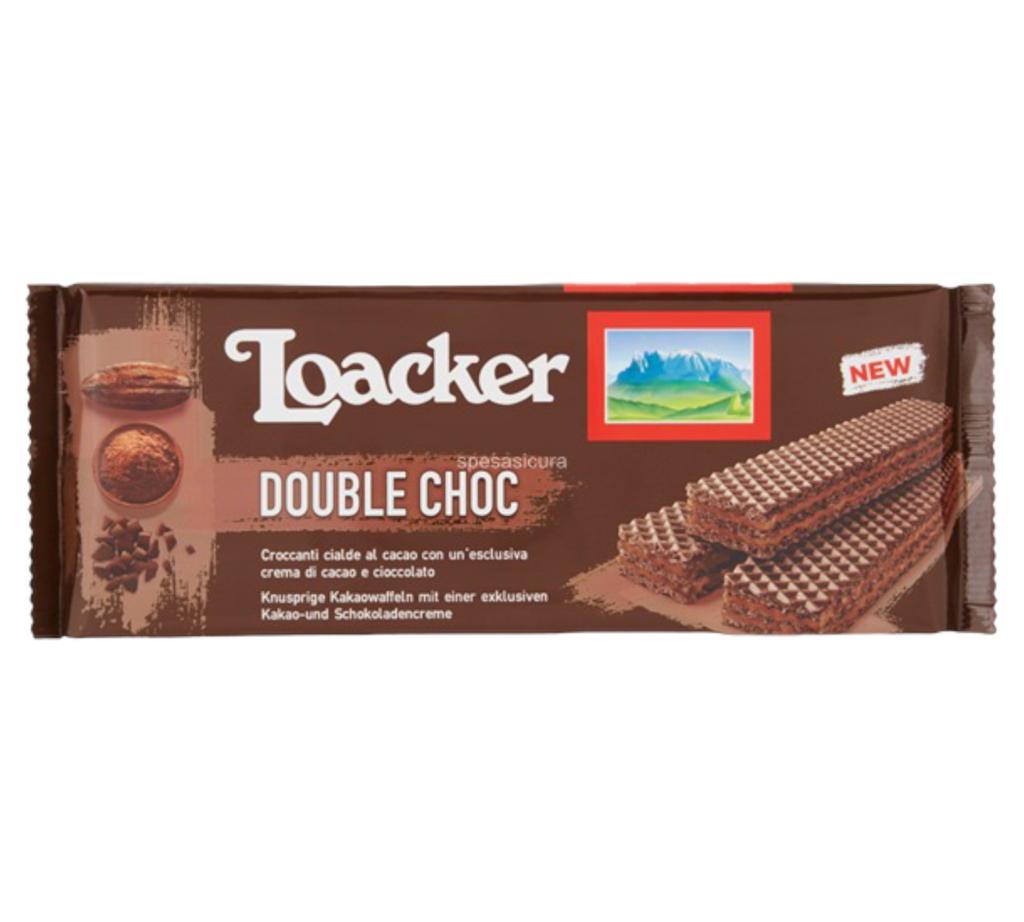 LOACKER WAFER DOUBLE CHOCOLATE 175GR