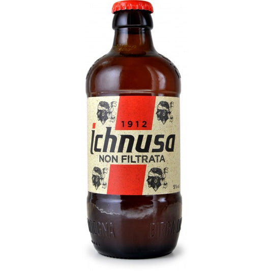 Ichnusa birra bionda non filtrata bottiglia in vetro da 33cl