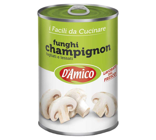 Funghi champignon tagliati D'AMICO 800gr