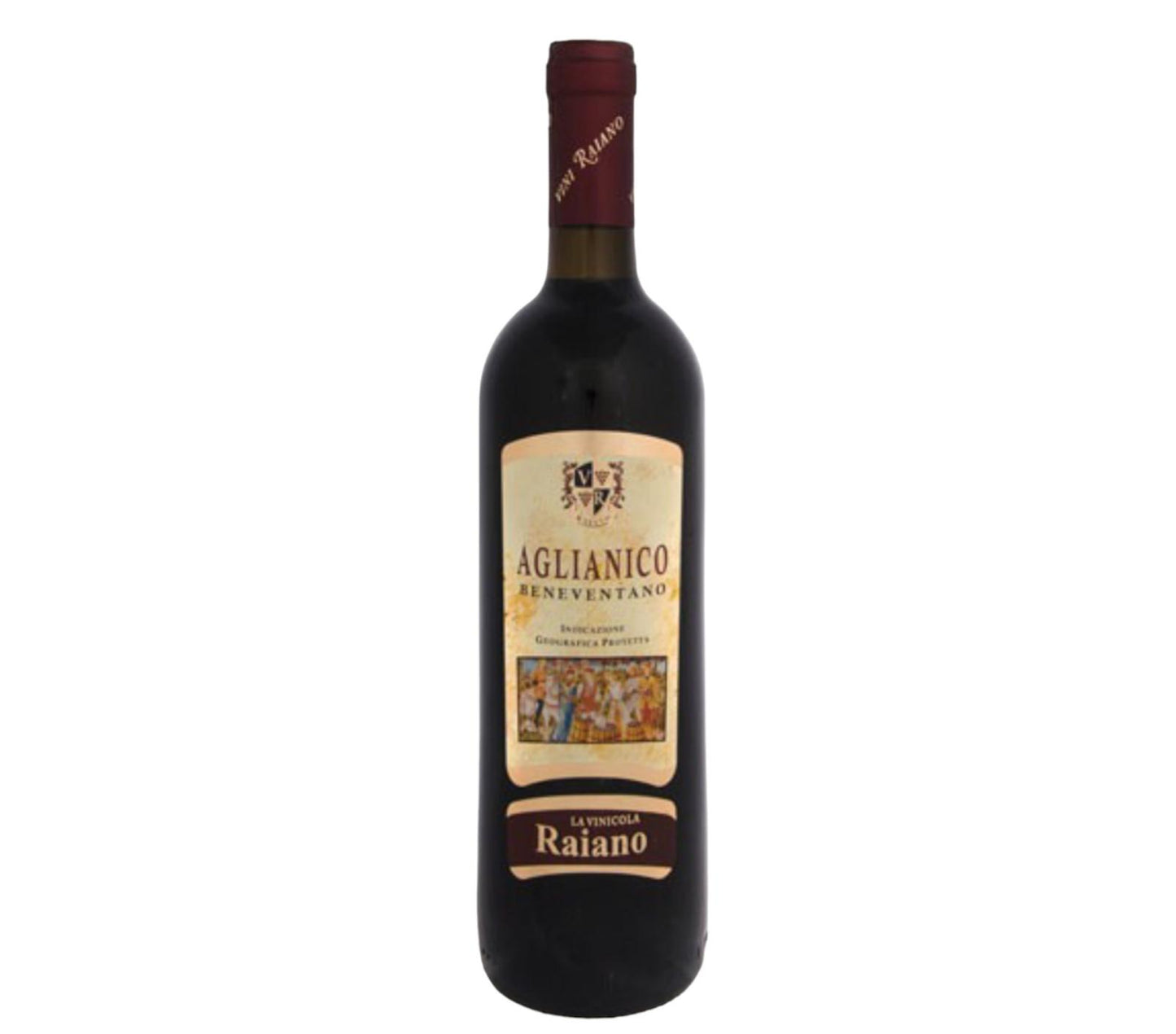 Vino rosso Beneventano Aglianico Villa Raiano bottiglia da 75cl