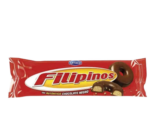 Artiach Filipinos biscotto ricoperto con cioccolato fondente tubo da 128g