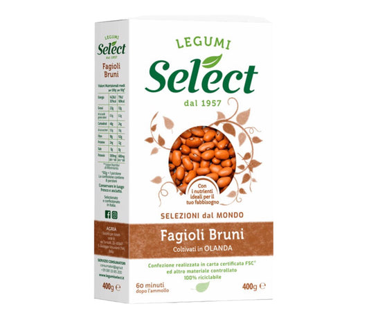 Select fagioli bruni coltivati in Olanda confezione da 400gr