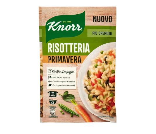 Knorr risotteria verdure primavera 100% riso italiano confezione da 175gr