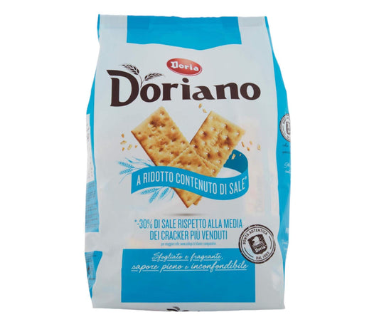Doriano cracker a ridotto contenuto di sale confezione da 700gr