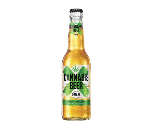 X-Mark cannabis beer birra alla cannabis bottiglia in vetro da 33cl