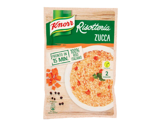 Knorr risotteria zucca 100% riso italiano confezione da 175gr